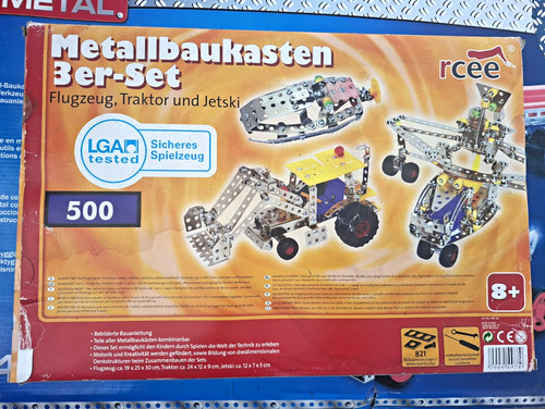 Rcee metallbaukasten 3er - metallbaukasten, 3er-set