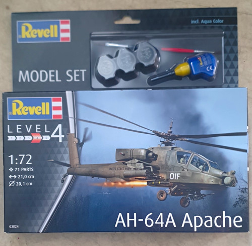 Revell model set 64a apache - model,
