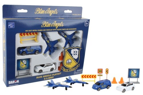 Flugzeug spielzeug set blue - flugzeug,